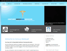 Tablet Screenshot of centurymedicaid.com